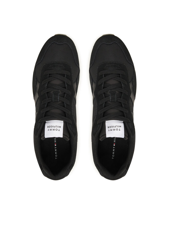Tommy Hilfiger Tenisice Tommy Hilfiger Runner Icon Mix FM0FM05679 Crna