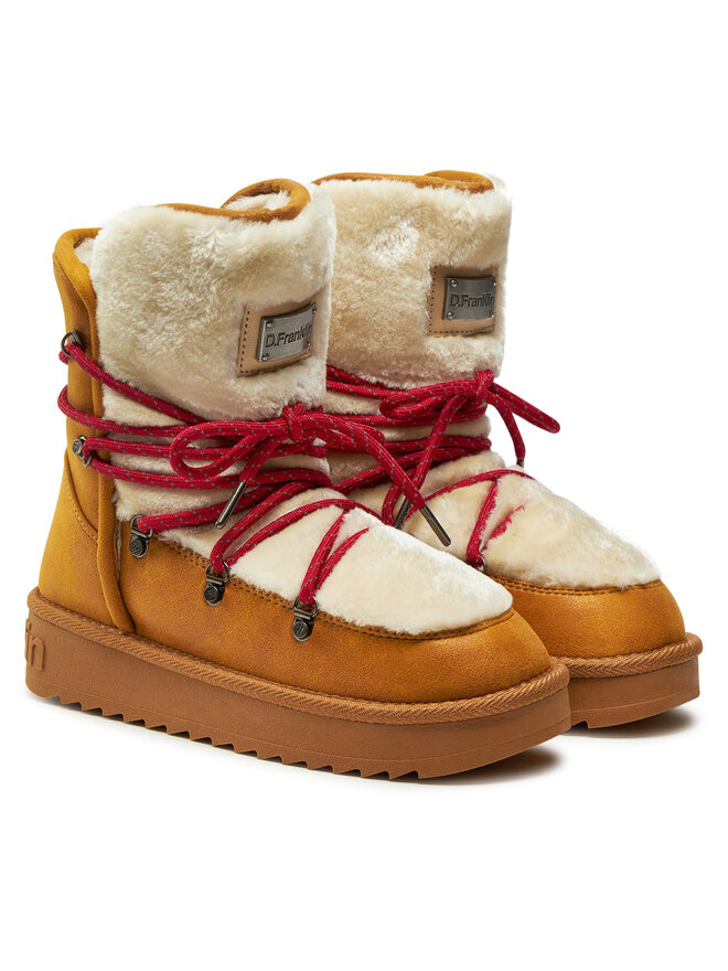 D.Franklin Botas de nieve D.Franklin Nordic Trk Fur DFSH370005 Amarillo