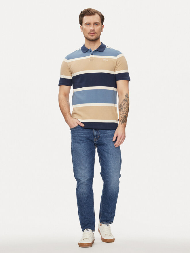 Vans Vans Poloshirt Halicrest Stripe Polo Ss VN000G3R Blau Regular Fit