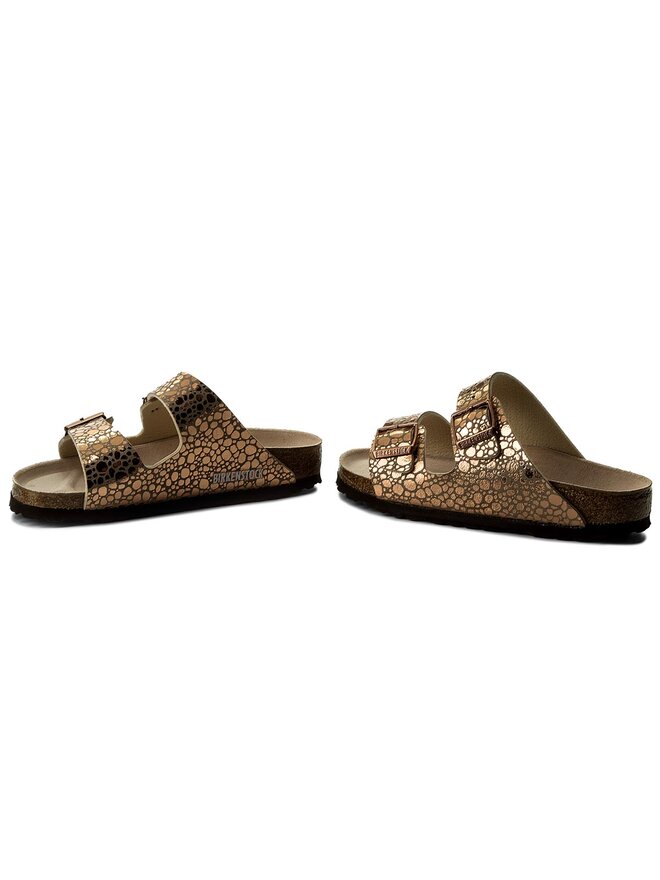 Birkenstock arizona metallic stone copper best sale