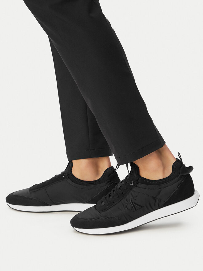 Calvin Klein Jeans Sneakers Calvin Klein Jeans Retro Runner Sock Laceup Mix YM0YM01414 Schwarz