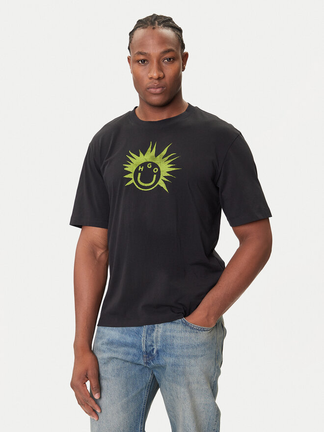 HUGO HUGO Camiseta Nugix 50543485 Negro Regular Fit