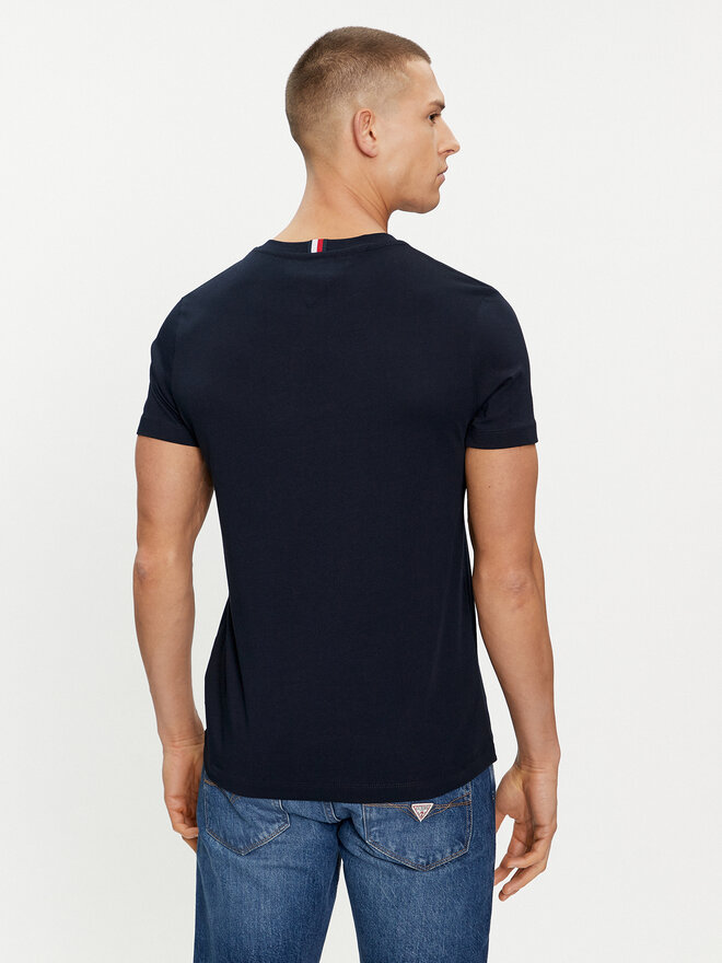Tommy Hilfiger Tommy Hilfiger Póló Global Stripe MW0MW34388 Sötétkék Regular Fit