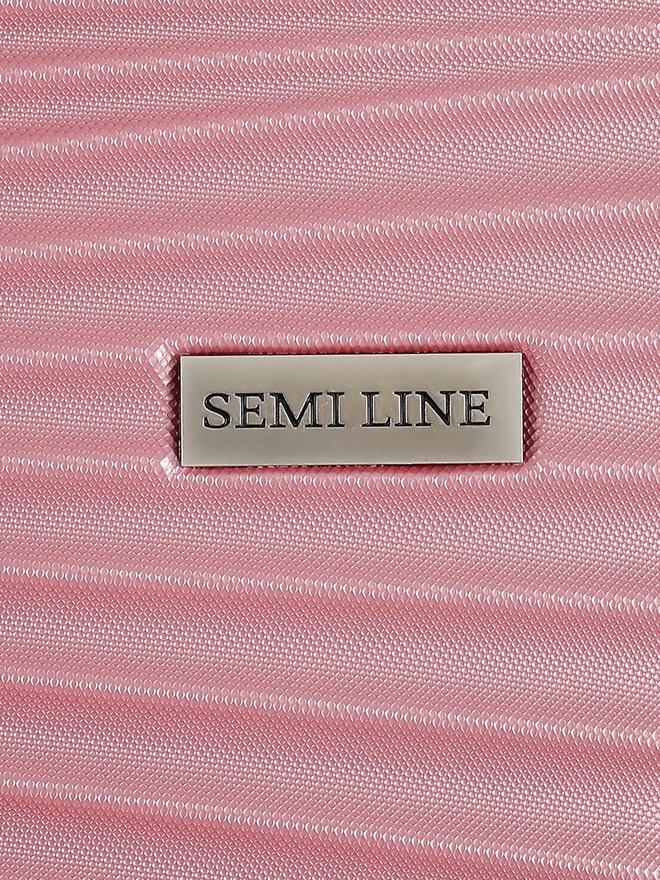 Semi Line Walizka średnia Semi Line T5922-2 Różowy