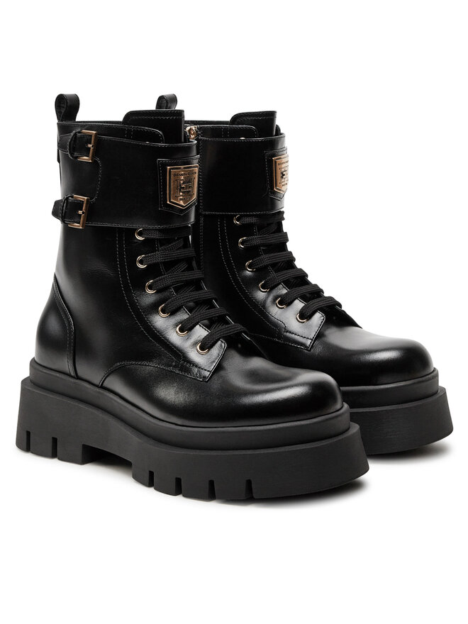 Elisabetta Franchi Schnürstiefeletten Elisabetta Franchi SA-01B-46E2-V750 Schwarz