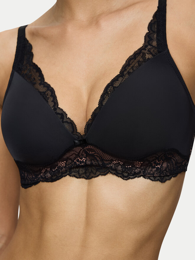Triumph Triumph Σουτιέν Bralette Amourette Charm 10201694 Μαύρο