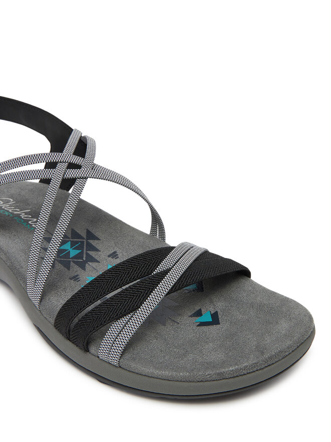 Skechers Sandály Skechers Reggae Slim-Takes Two 163112/BKCC Černá