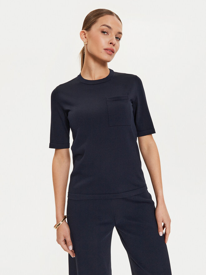Max Mara Leisure Max Mara Leisure T-Shirt Tahiti 24263660 Dunkelblau Regular Fit