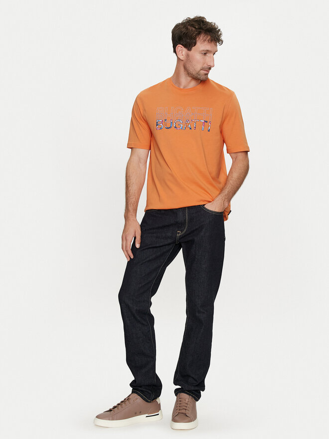 Bugatti Bugatti Camiseta 8350 55043A Naranja Regular Fit