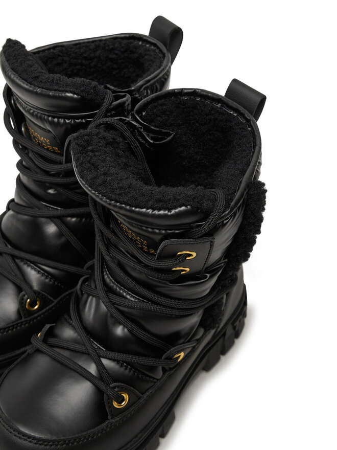 Tommy Hilfiger Апрески Tommy Hilfiger Fur Boot T3A5-33610-1695 M Черен
