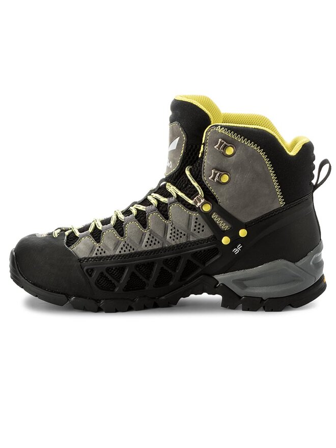 Trekkingschuhe Salewa Ms Alp Flow Mid Gtx GORE TEX 63424 0682 Smoke Yellow 0682 eschuhe