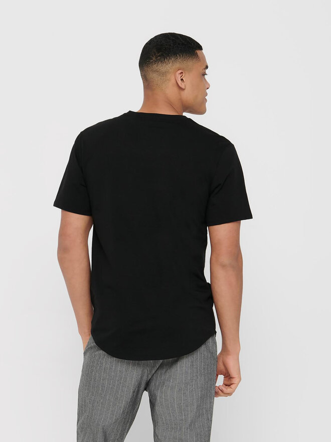 Only & Sons Only & Sons Marškinėliai Matt 22002973 Juoda Regular Fit