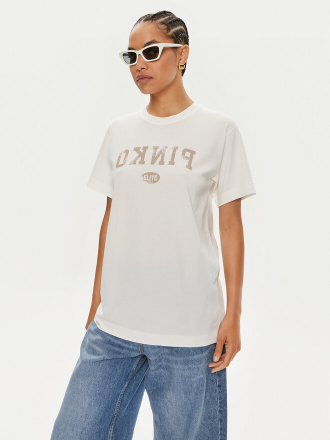 PINKO PINKO Camiseta Tiramisu 104269 Blanco Reglan Fit