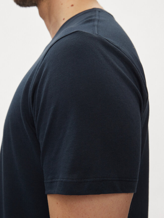 Pepe Jeans Pepe Jeans Marškinėliai Eggo N PM508208 Tamsiai mėlyna Regular Fit