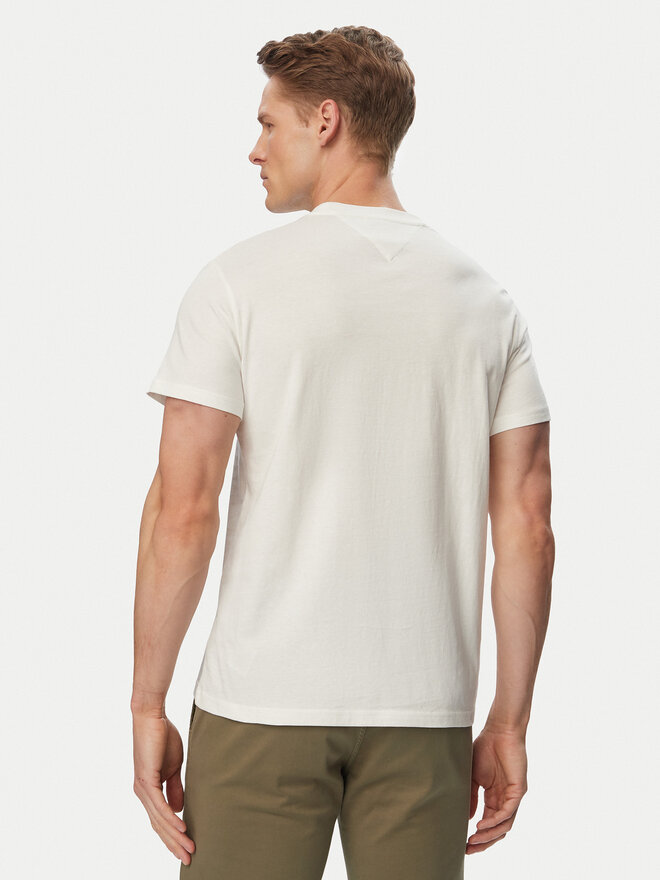 Tommy Jeans Tommy Jeans T-Shirt Linear Chest DM0DM21780 Écru Slim Fit