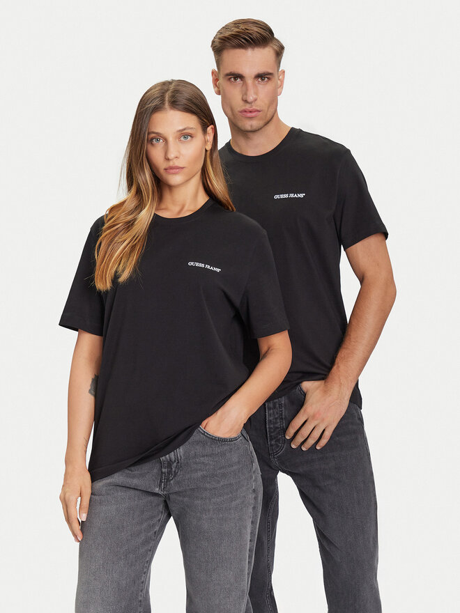Guess Jeans Guess Jeans Футболка M5BI78 K8FQ4 Чорний Regular Fit