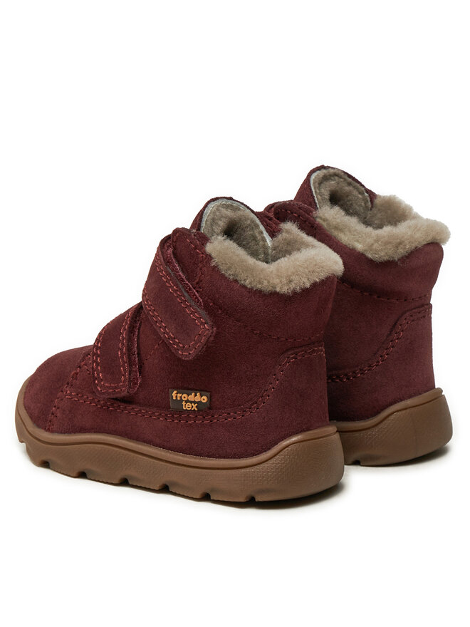 Froddo Μπότες Froddo Zeru Tex Furry Barefoot G2110149-5 M Κόκκινο