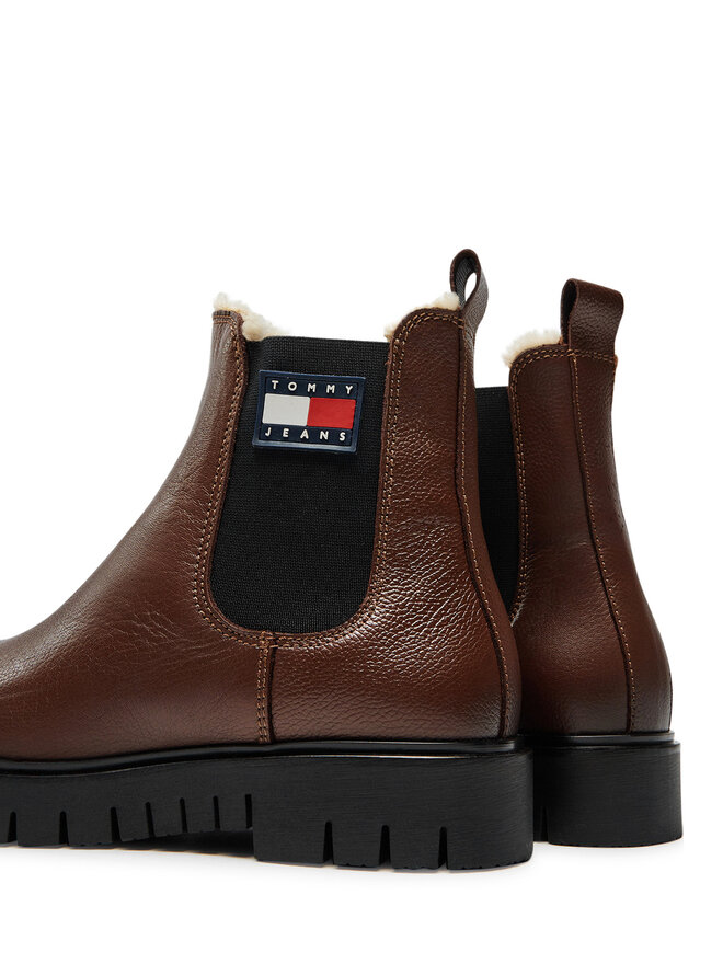 Tommy Jeans Μποτάκια με λάστιχο Tommy Jeans Chelsea EN0EN02626 Καφέ