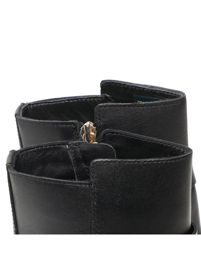 Tommy Hilfiger Μποτάκια Tommy Hilfiger Belt Heeled FW0FW06766 Μαύρο