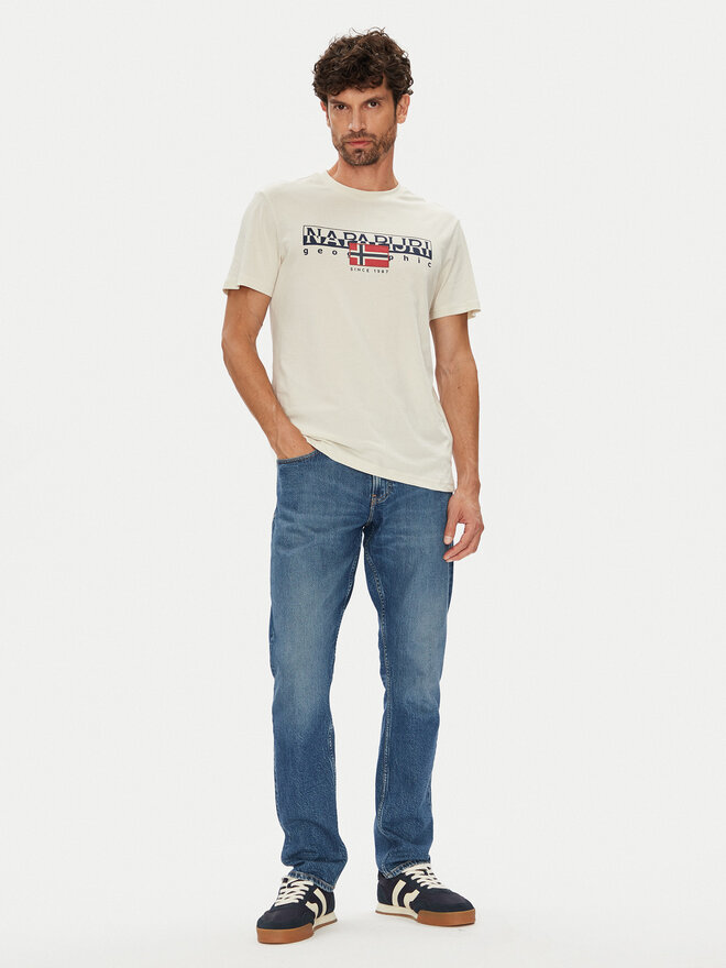 Napapijri Napapijri Camiseta S-Aylmer NP0A4HTO Beis Regular Fit