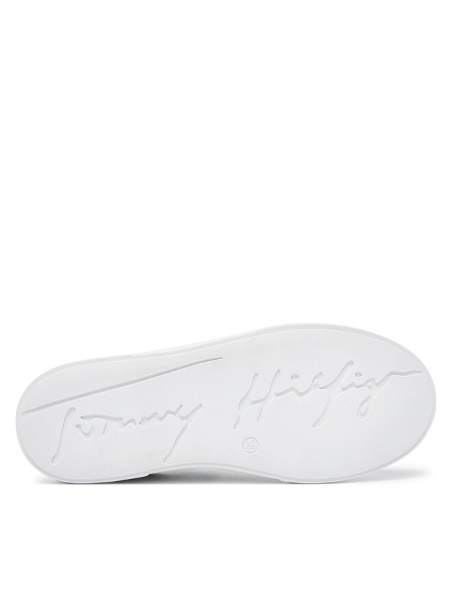 Tommy Hilfiger Снікерcи Tommy Hilfiger Flag Low Cut Lace-Up Sneaker T3A9-33538-1351 S Білий
