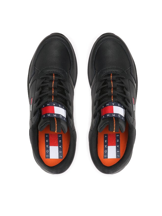 Tommy Jeans Sneakers Tommy Jeans Flexi Runner Ess EM0EM01080 Schwarz