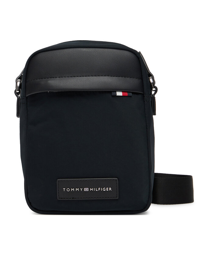 Tommy Hilfiger Плоска сумка Tommy Hilfiger Th Nylon Mini Reporter AM0AM13618 Чорний