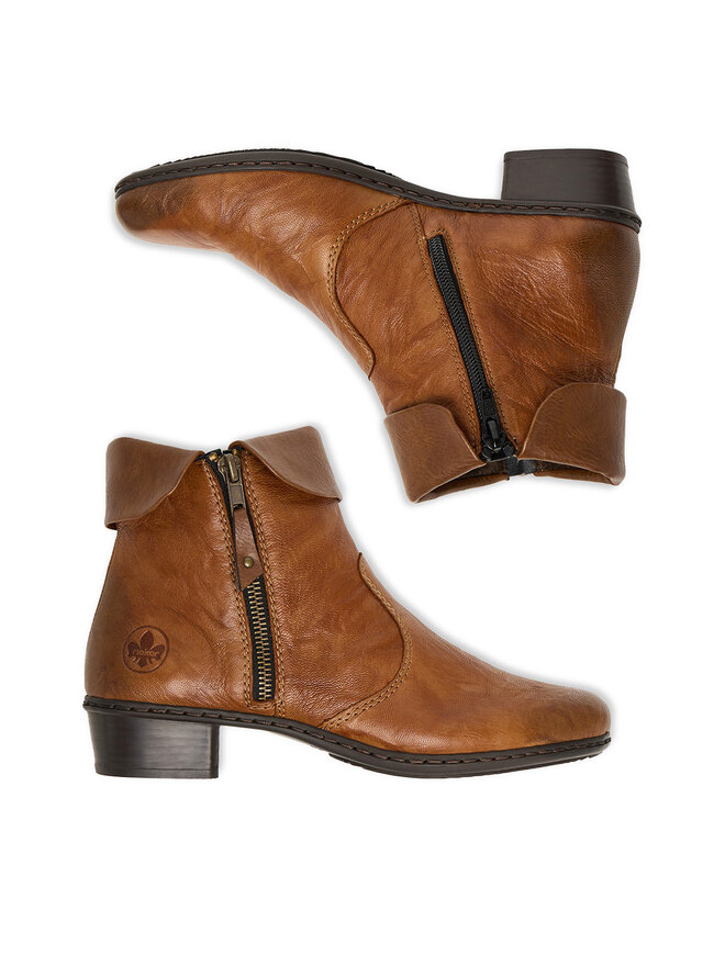 Rieker Botki Rieker Y07A8-22 Brązowy