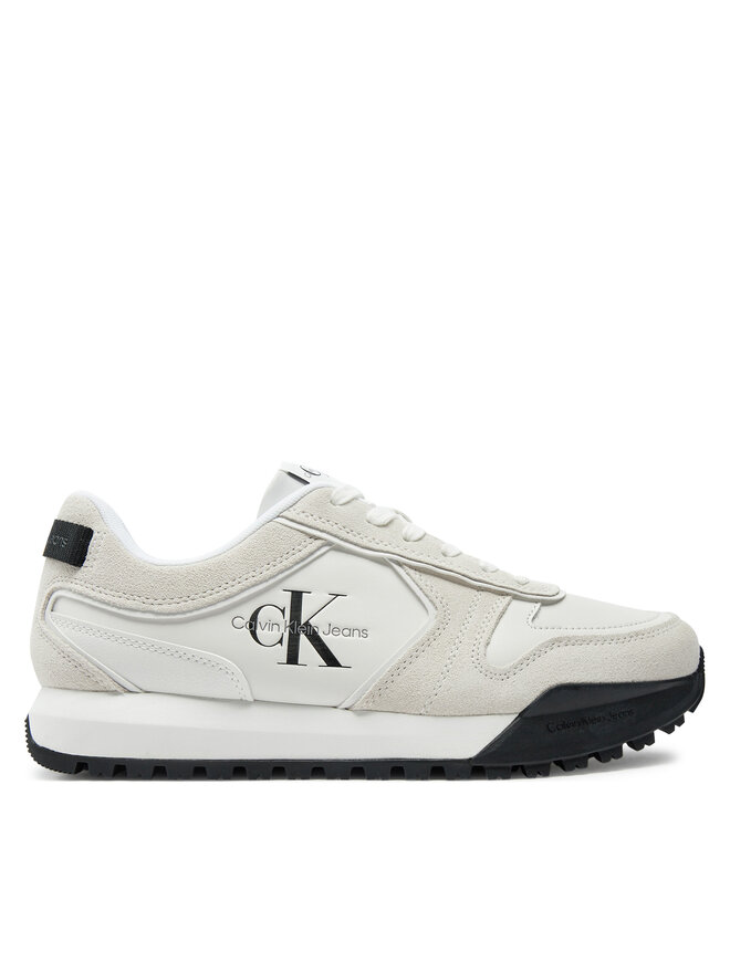 Calvin Klein Jeans Sneakersy Calvin Klein Jeans Toothy Runner Irregular Lines YM0YM00624 Bílá