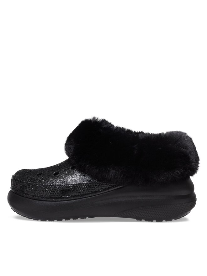 Crocs Pantofole Crocs Crocs Furever Crush Crystal Glitter 208974 Nero