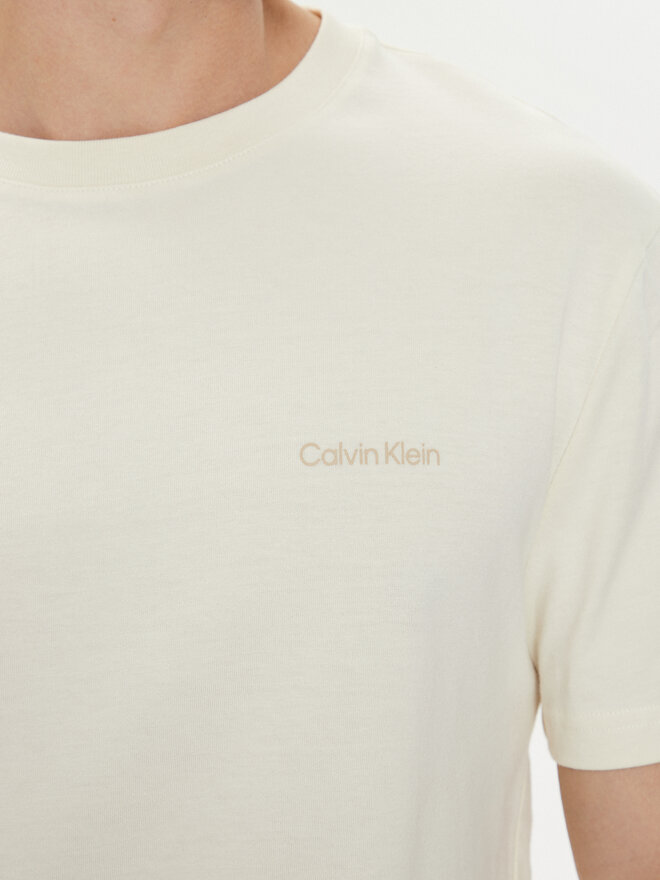 Calvin Klein Calvin Klein Футболка Enlarged Back Logo K10K113106 Бежевий Regular Fit