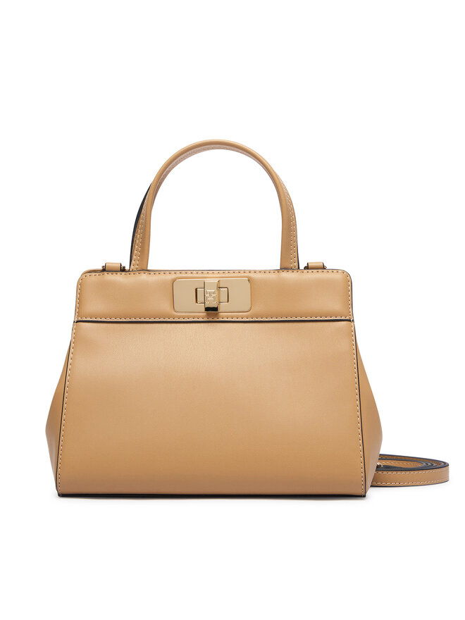 Tommy Hilfiger Handtasche Tommy Hilfiger Th Modern Mini Satchel AW0AW18726 Beige