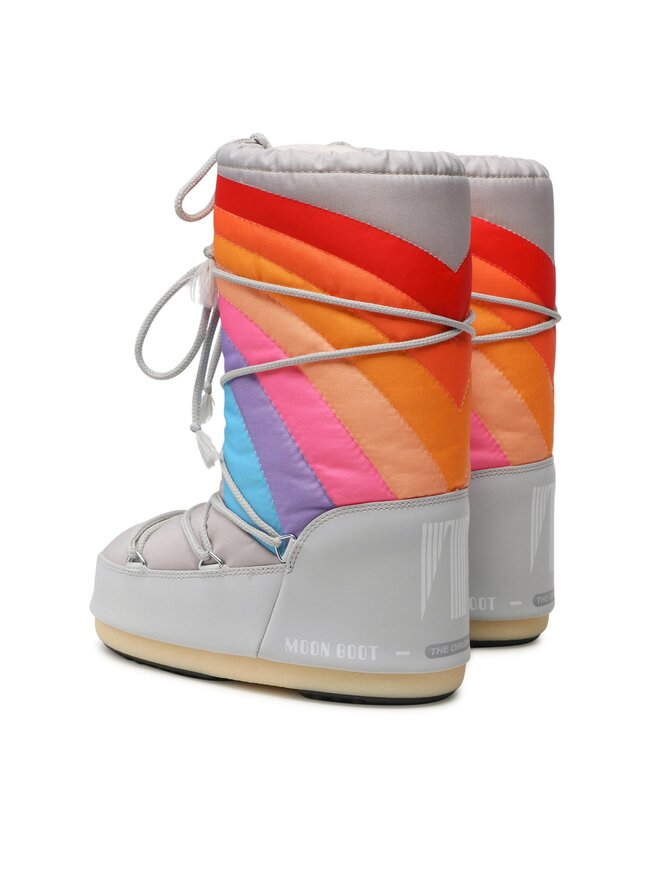 Moon Boot Μπότες Χιονιού Moon Boot Icon Rainbow 14027700002 Γκρι