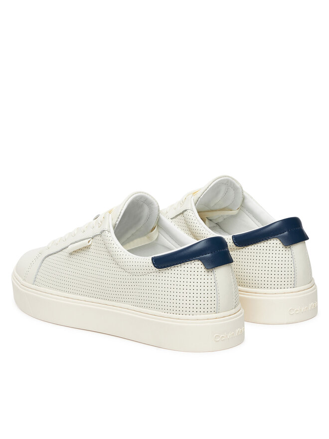 Calvin Klein Zapatillas Calvin Klein Clean Cup Low Laceup Perf Lth HM0HM01870 Blanco