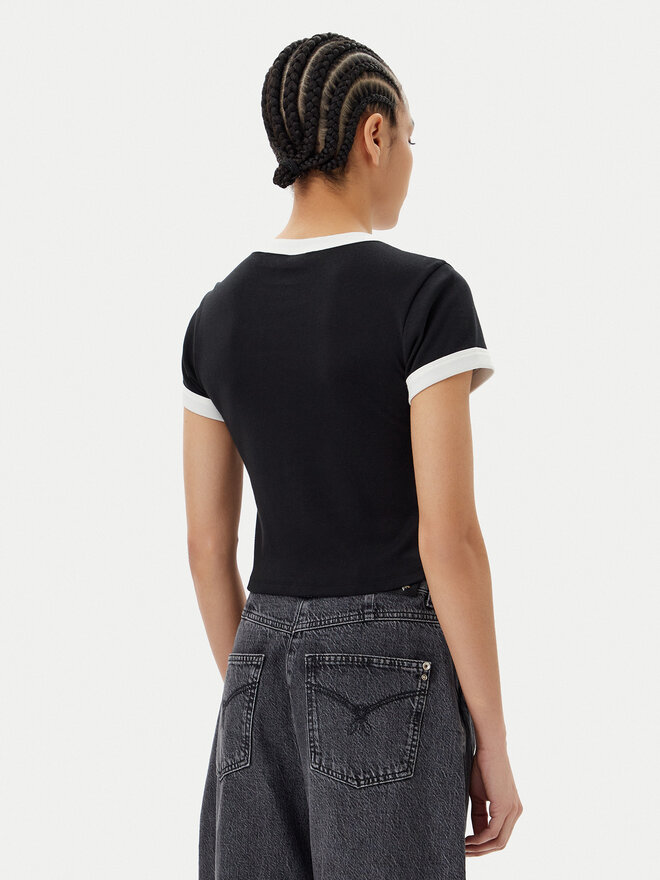 HUGO HUGO Camiseta Dalia 50537476 Negro Slim Fit