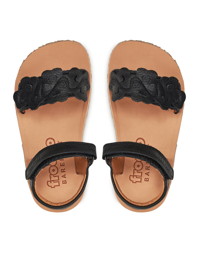 Froddo Sandalen Froddo Barefoot Flexy Flowers G3150265-4 M Schwarz