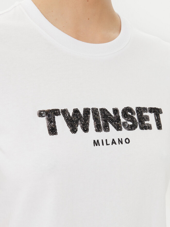 TWINSET TWINSET Camiseta 251TP2070 Blanco Regular Fit