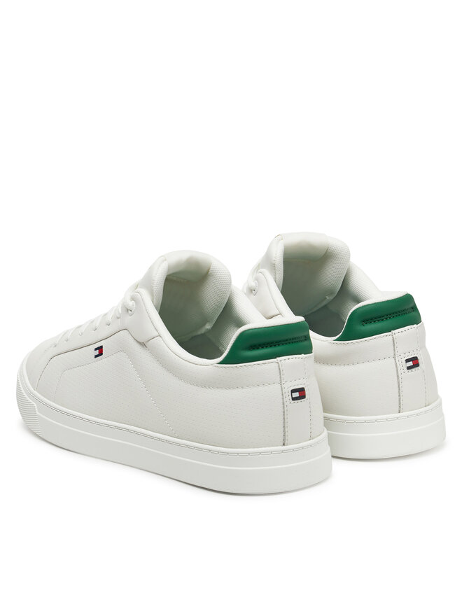 Tommy Hilfiger Αθλητικά Tommy Hilfiger Icon Court Pinperf Lth FM0FM05483 Λευκό