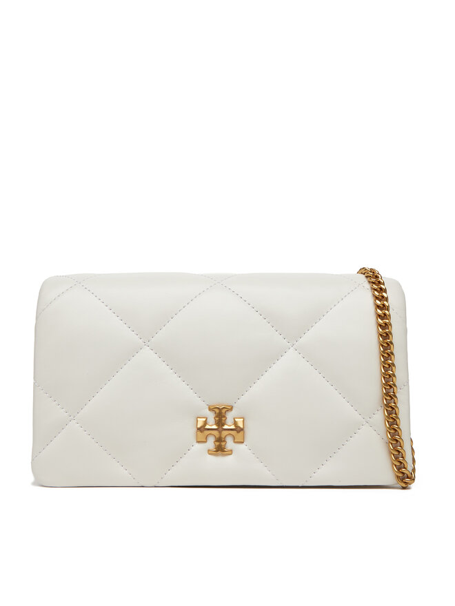 Tory Burch Handtasche Tory Burch Kira iamond Quilt Chain Wallet 158624 Weiß