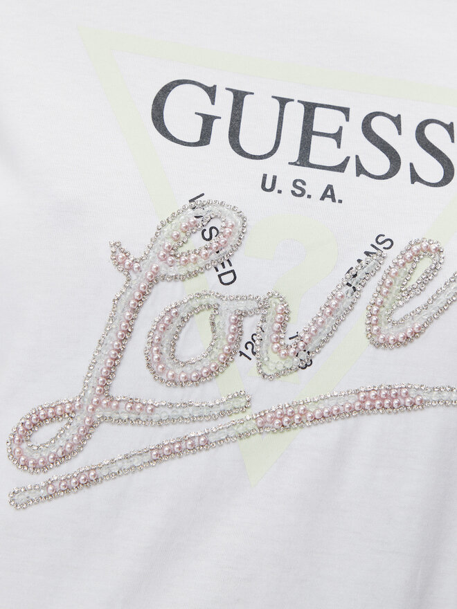 Guess Guess T-Shirt W5GI05 I3Z14 Weiß Regular Fit