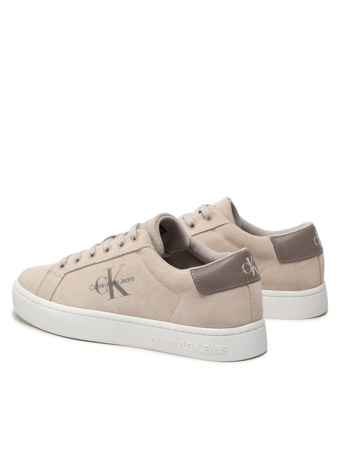 Calvin Klein Jeans Sneakersy Calvin Klein Jeans Classic Cupsole Laceup Low Su YM0YM00548 Béžová