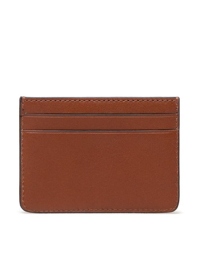 LAUREN RALPH LAUREN Puzdro na kreditné karty Lauren Ralph Lauren Slim Card 432876732002 Hnedá