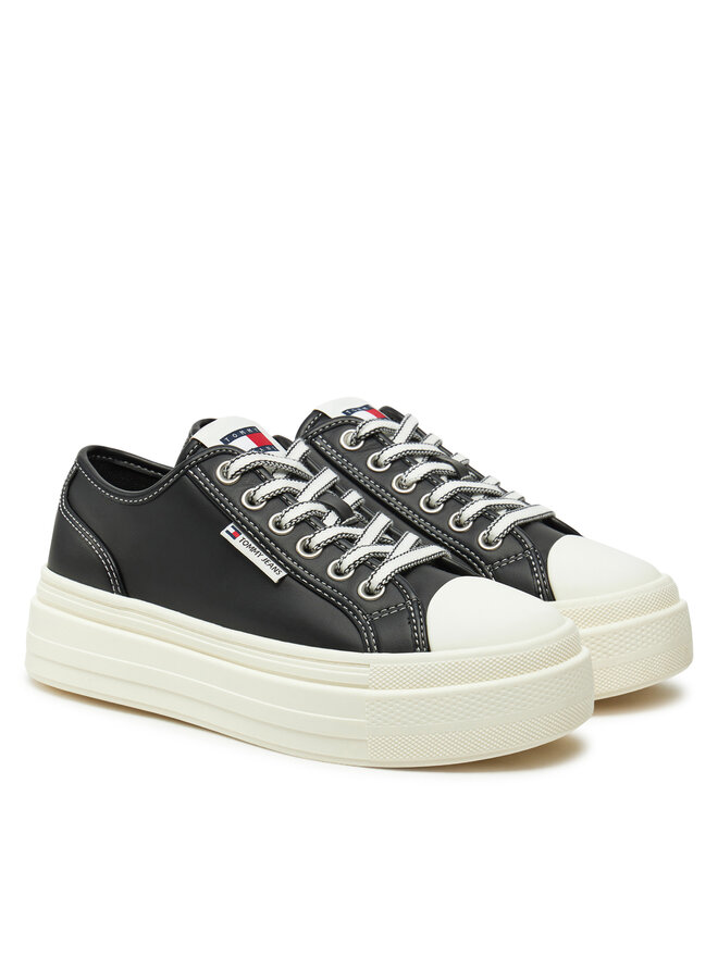 Tommy Jeans Sneakers Tommy Jeans Foxing EN0EN02714 Μαύρο