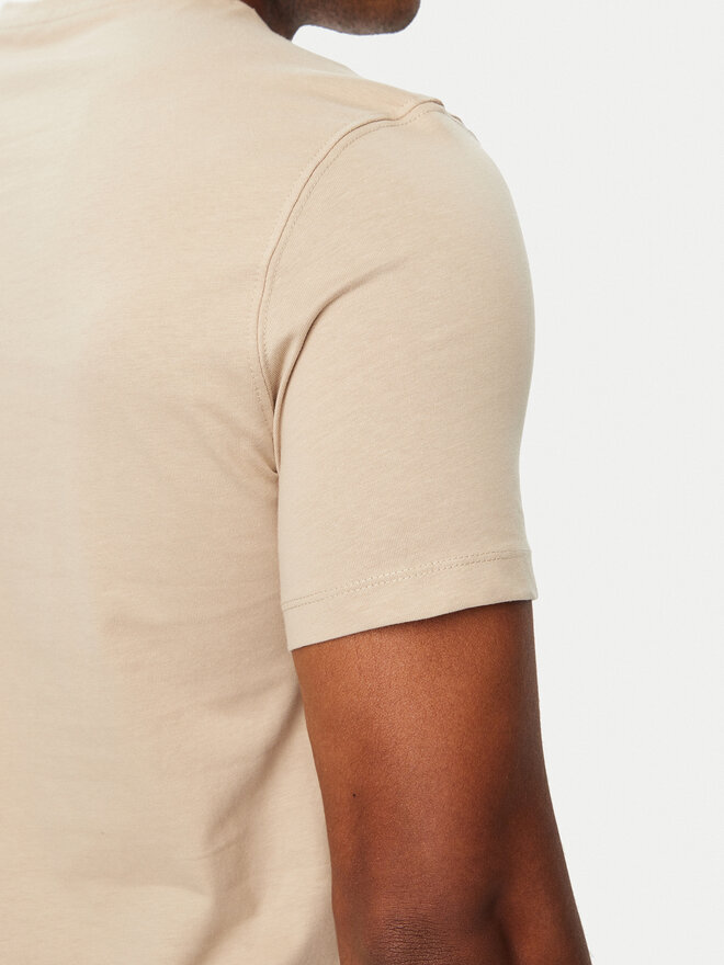 Guess Guess T-Shirt M6BI49 K6186 Beige Slim Fit