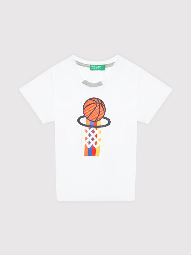 United Colors Of Benetton United Colors Of Benetton T-Shirt 3096C154U Weiß Regular Fit