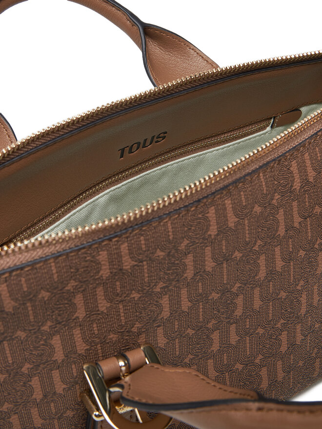 TOUS Сумка TOUS Bowling Tous Buckles Silhouette 2002201543 Коричневий