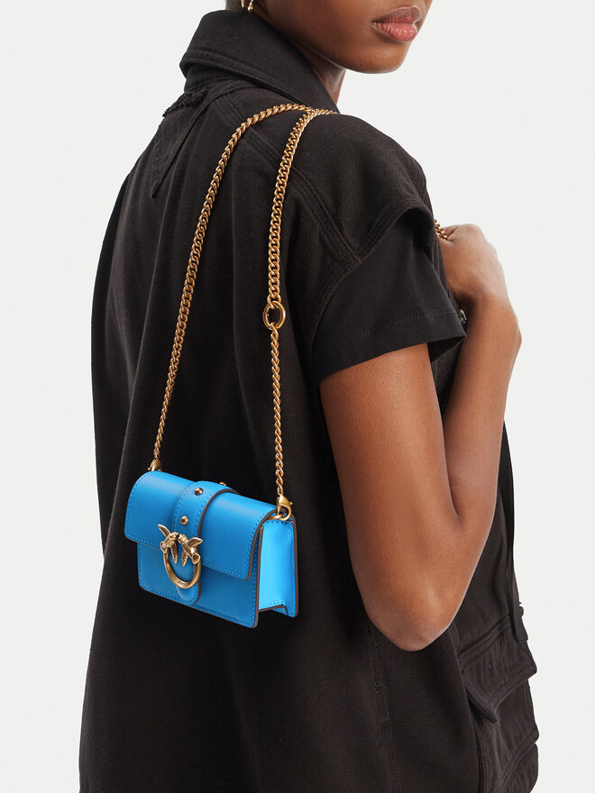 PINKO Handtasche PINKO Love One Micro C . AI 24-25 PCPL 100064 A0F1 Blau