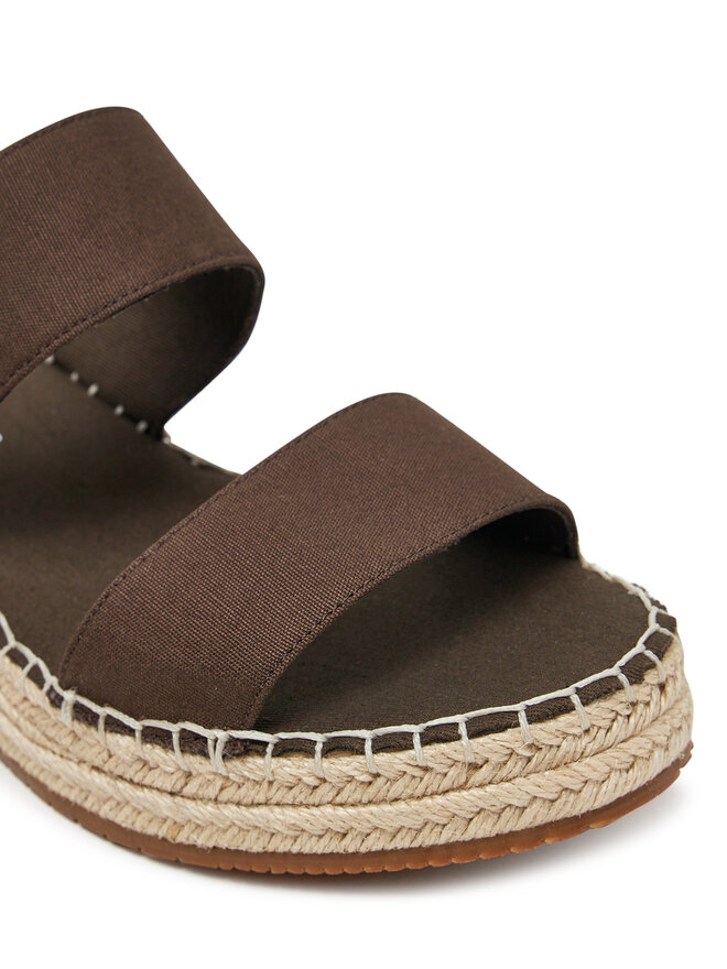 Calvin Klein Jeans Εσπαντρίγιες Calvin Klein Jeans Sporty Rope Mg Lth Webbing YW0YW01704 Καφέ