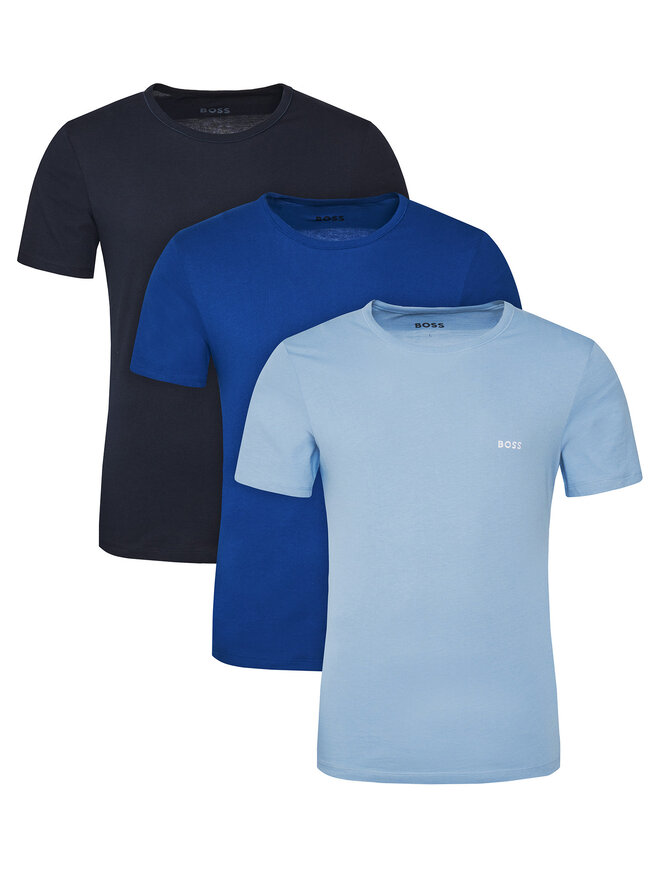 BOSS BOSS Pack de 3 camisetas TShirtRN 3P Classic 50532468 Azul Regular Fit