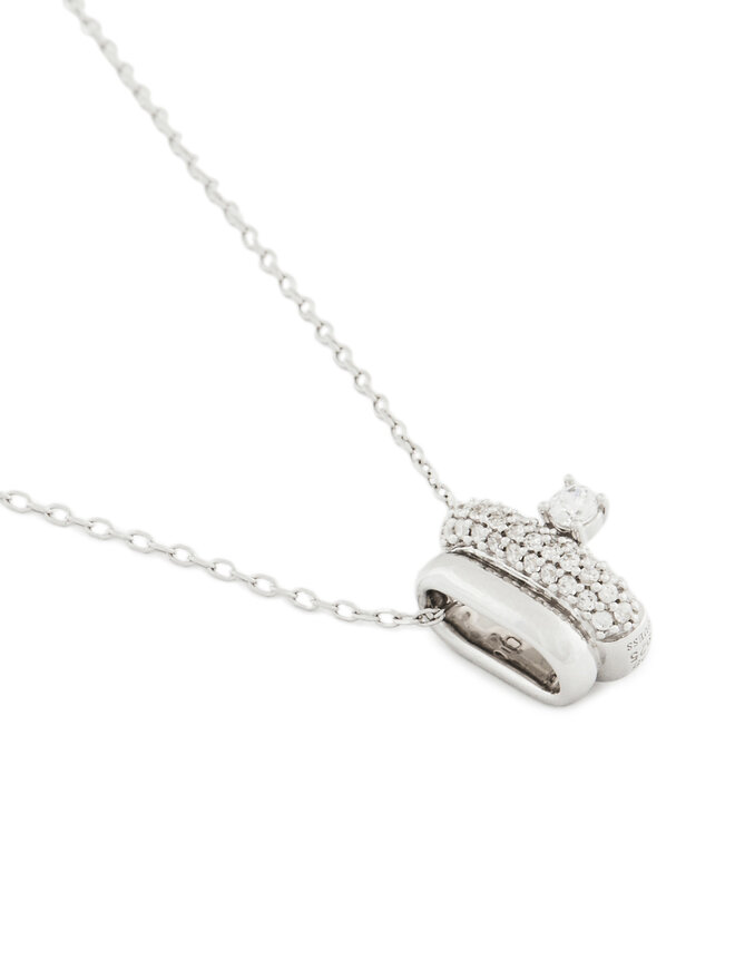 Guess Naszyjnik Guess JSBN04 508JW Srebrny